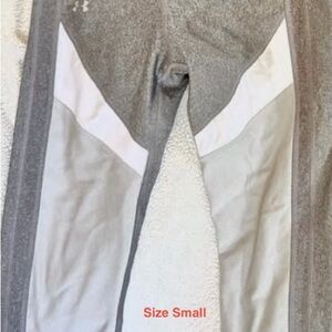 Under Armour Gray and White Performance Leggings